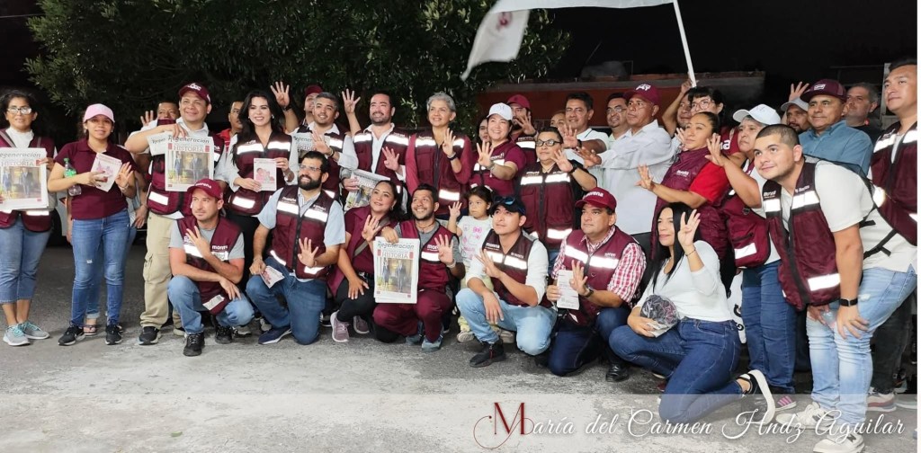 Militantes de Morena recorren las calles para informar a la ciudadanía sobre el Plan&nbsp;C