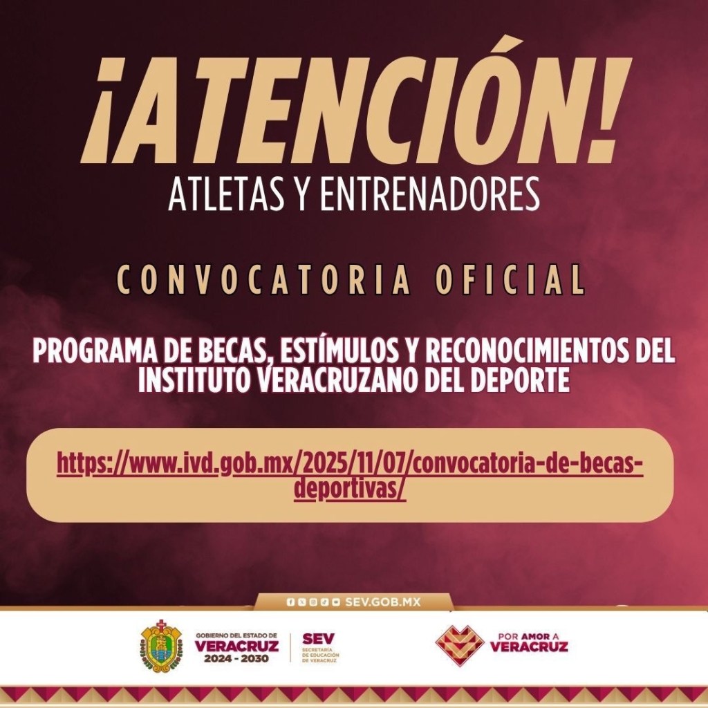 Emite&nbsp;IVD Convocatoria del Programa de Becas, Estímulos y&nbsp;Reconocimientos