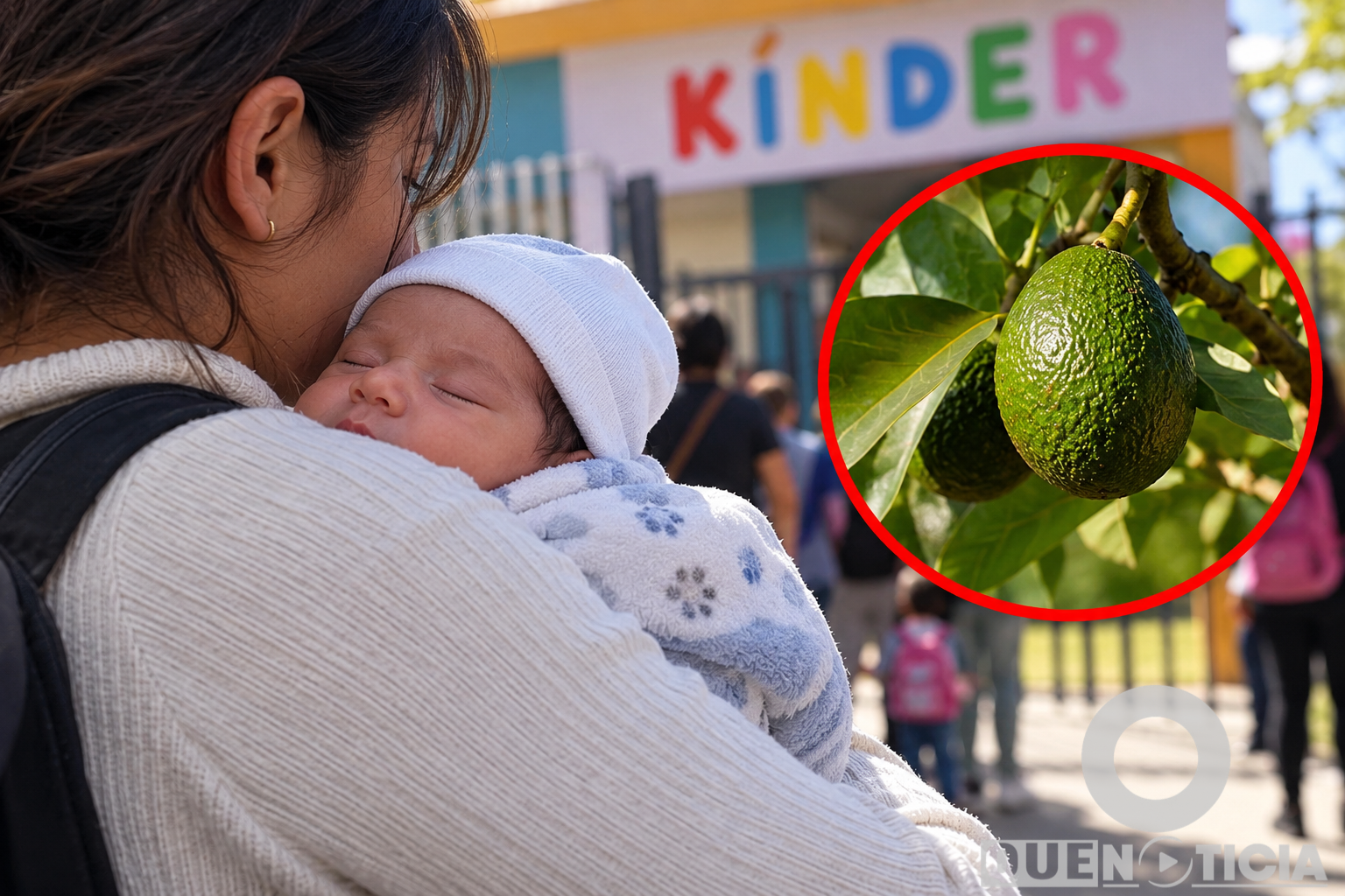 BEBÉ DE 12 DÍAS MUERE TRAS CAERLE UN AGUACATE EN LA CABEZA